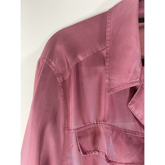 Rare Cinq a Sept Anthropologie Mathieu Twill Utility w/ Ribbons Jacket Size M - Picture 5 of 16